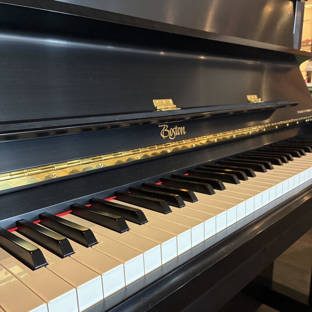 Orig. Price $11,300 - Boston Upright Piano 116E w/ Piano Bench