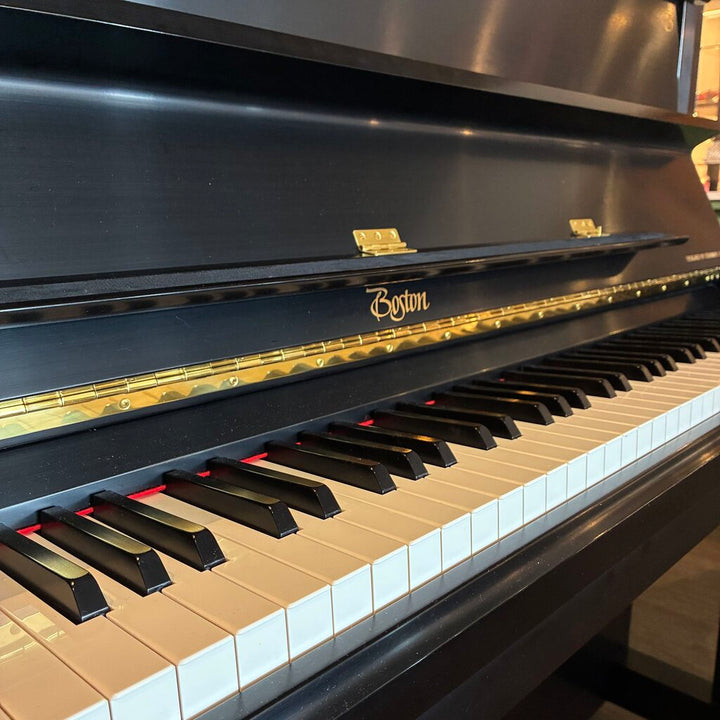 Orig. Price $11,300 - Boston Upright Piano 116E w/ Piano Bench