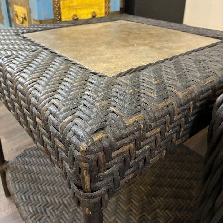 Orig. Price $519 - WeatherMaster Wicker End Table