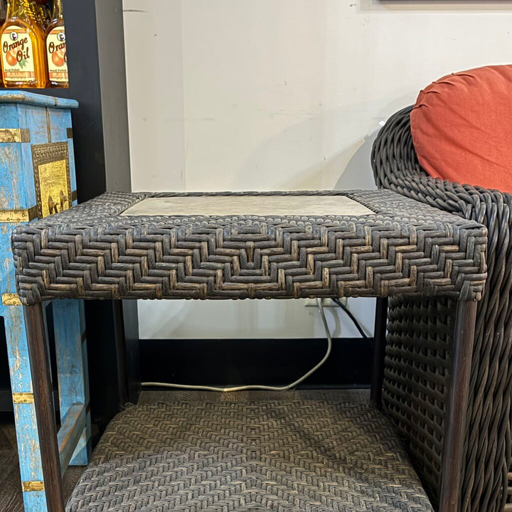Orig. Price $519 - WeatherMaster Wicker End Table
