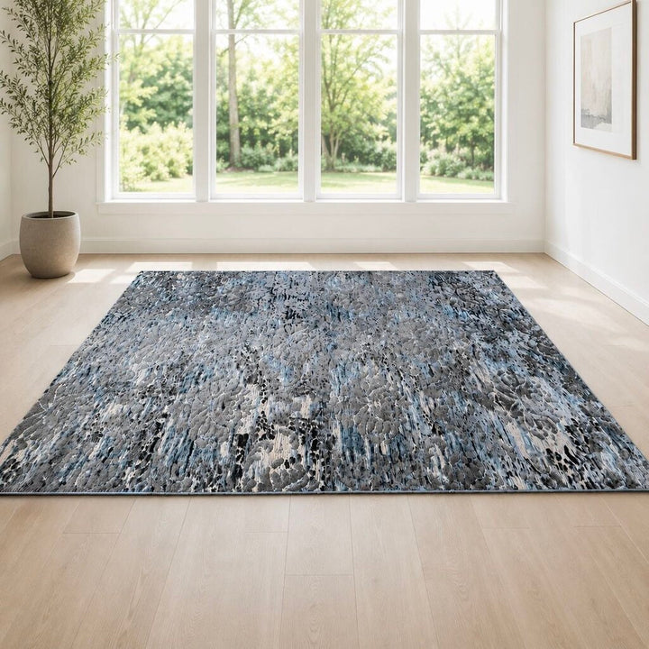 Orig. Price $550 - Contemporary Abstract Floral Area Rug