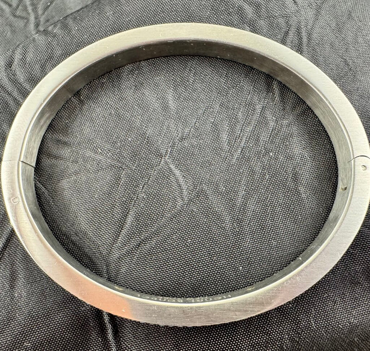 Vintage "Bendel Rox" Skinny Crystal Pave Hinged Bangle