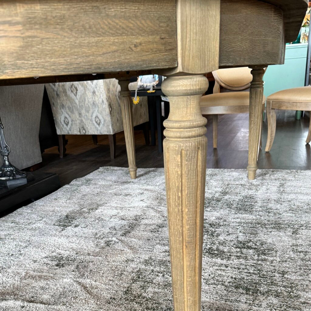 Vintage French Fluted Dining Table