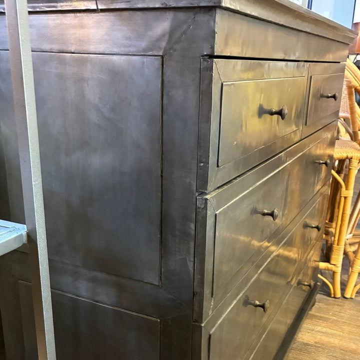Orig. Price $2,400 - 5 Drawer Annecy Metal Dresser