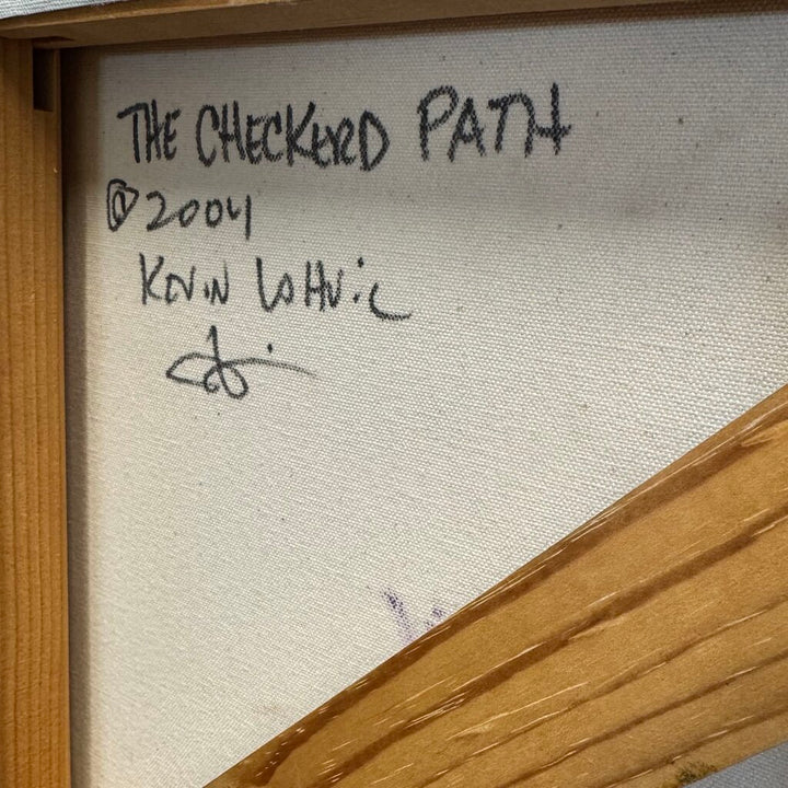 Orig Price $300.- "The Checker Path" Canvas