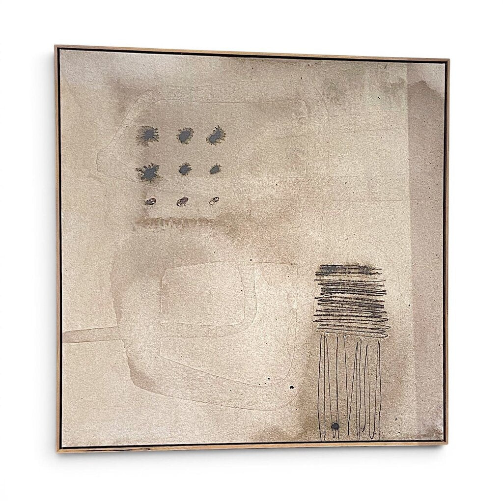 Abstract Framed Canvas