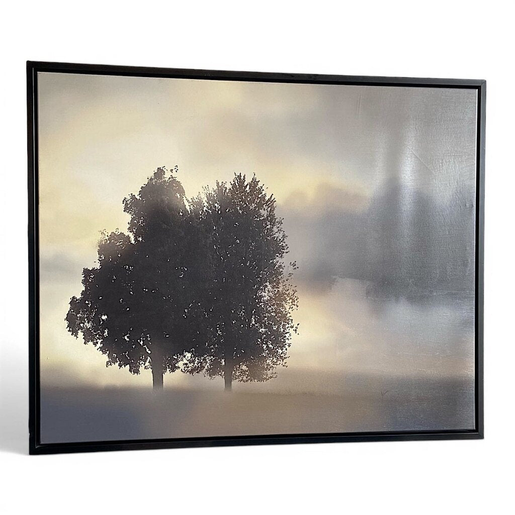 Framed Canvas - Tree in the Mist