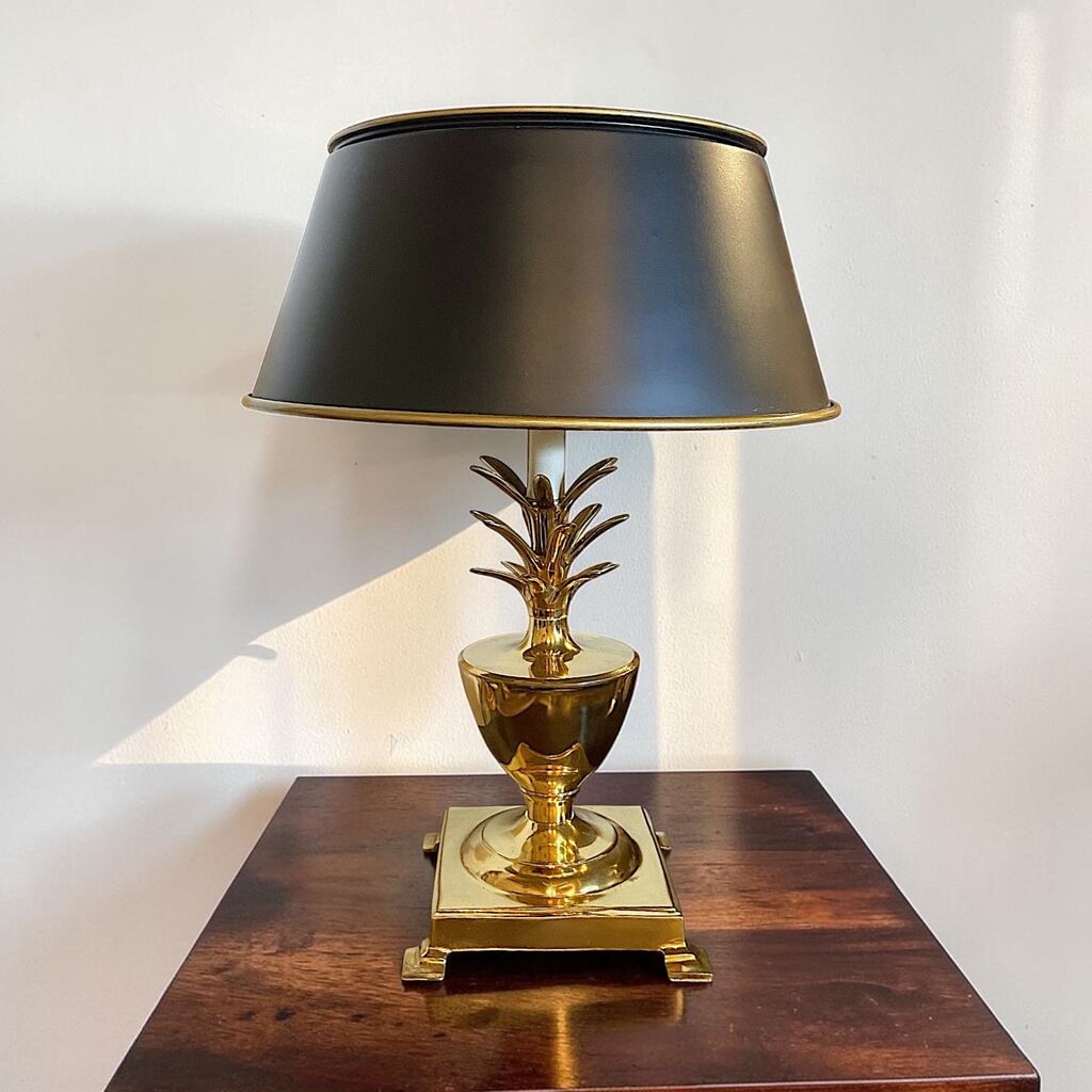 Vintage Brass Pineapple Lamp