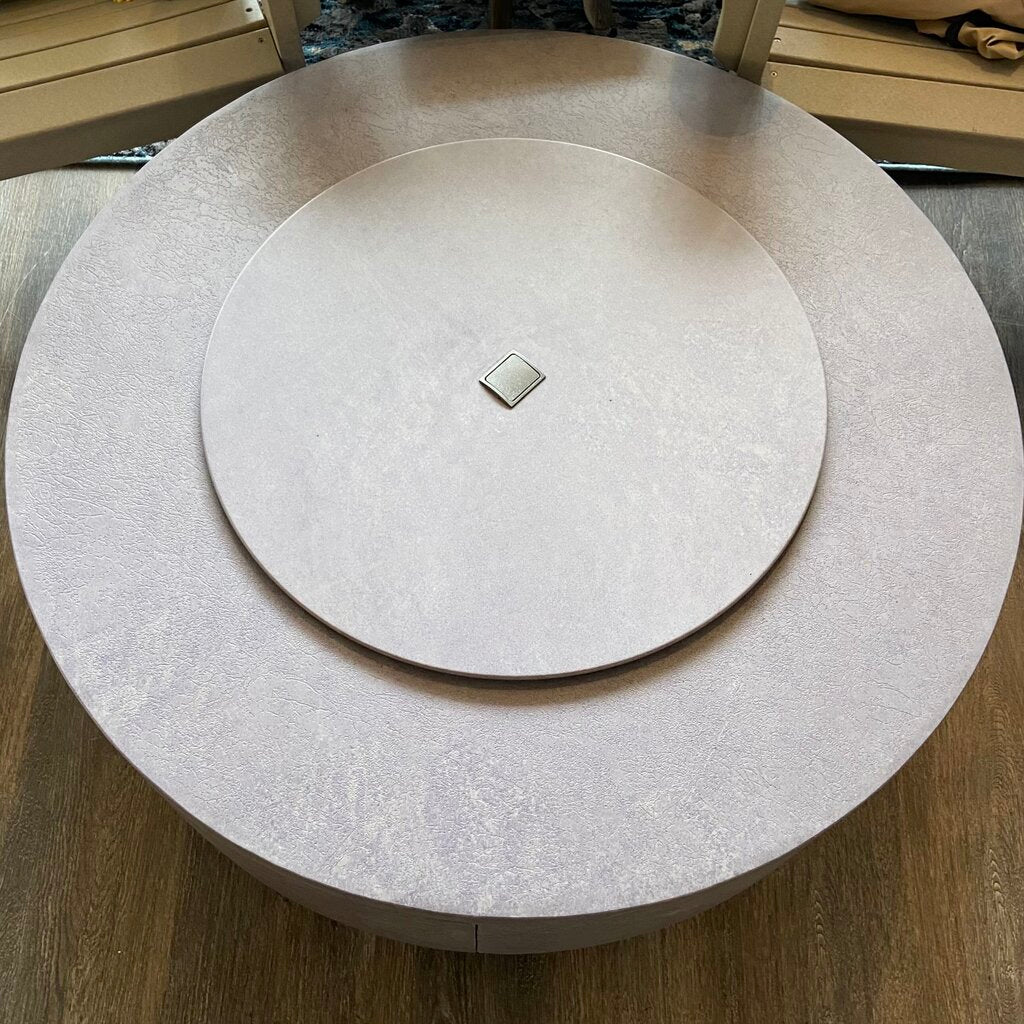 Orig. Price $2,500 - Round Fire Pit w/ Outdoor Cover