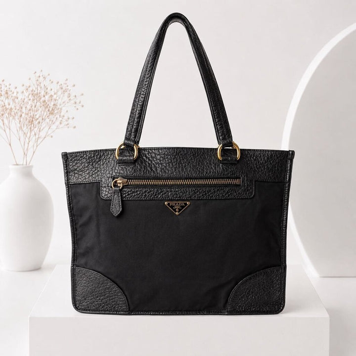 Orig. Price $2,300 - Tessuto Deerkskin & Nylon Tote
