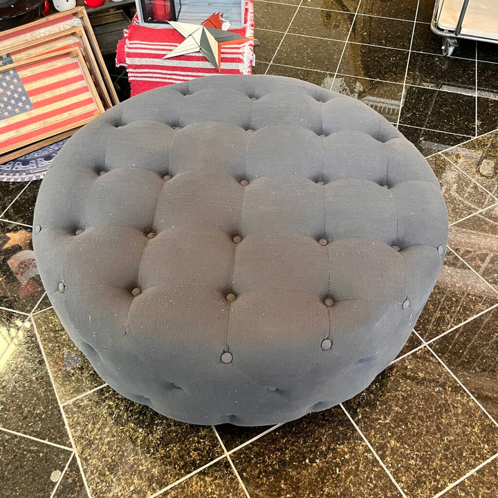 Orig Price $350 - Round Tufted Ottoman