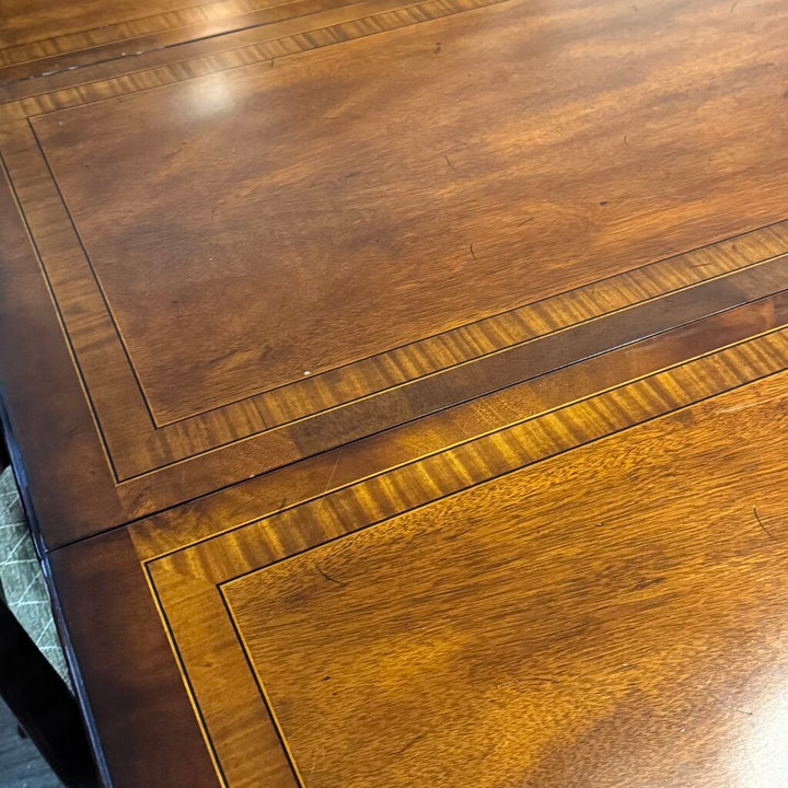 Orig. Price $12,000 - Double Pedestal Dining Table with 8 Chairs and 2 Leaves