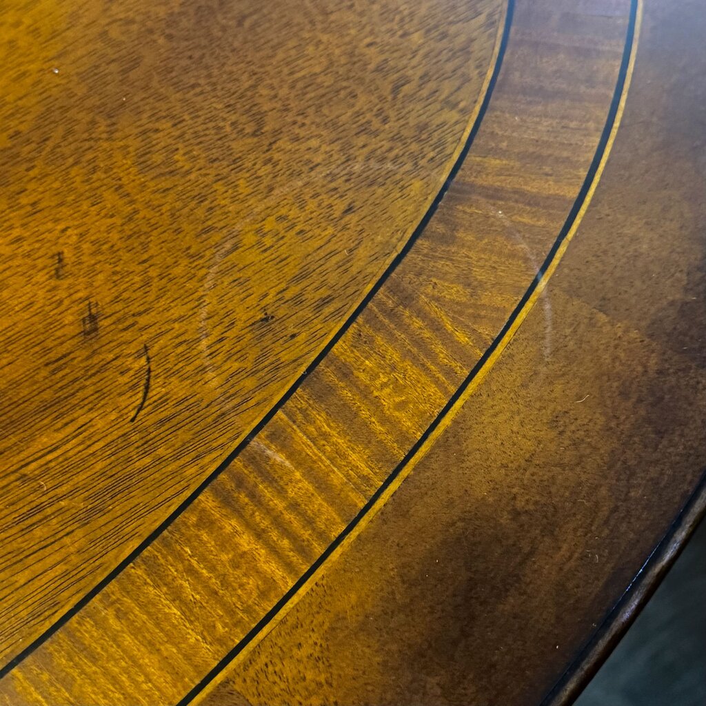 Orig. Price $12,000 - Double Pedestal Dining Table with 8 Chairs and 2 Leaves