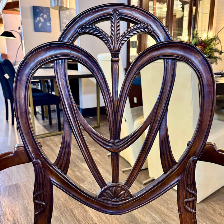 Orig. Price $12,000 - Double Pedestal Dining Table with 8 Chairs and 2 Leaves