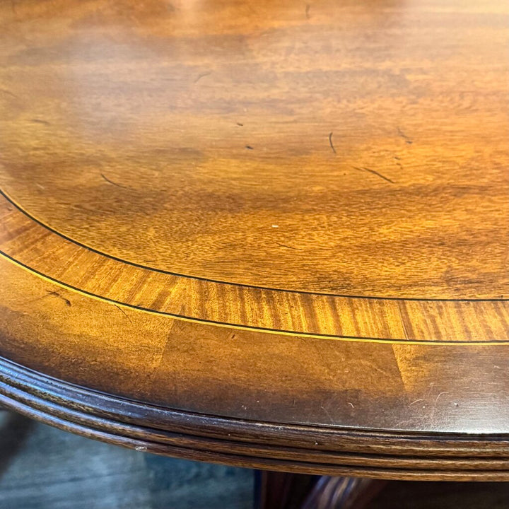 Orig. Price $12,000 - Double Pedestal Dining Table with 8 Chairs and 2 Leaves