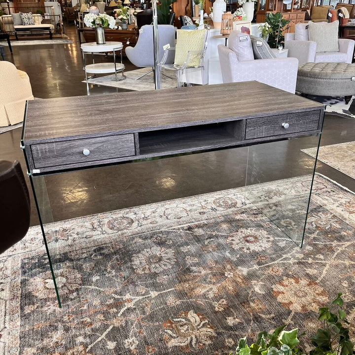 Orig Price $236 - Wood & Glass Desk