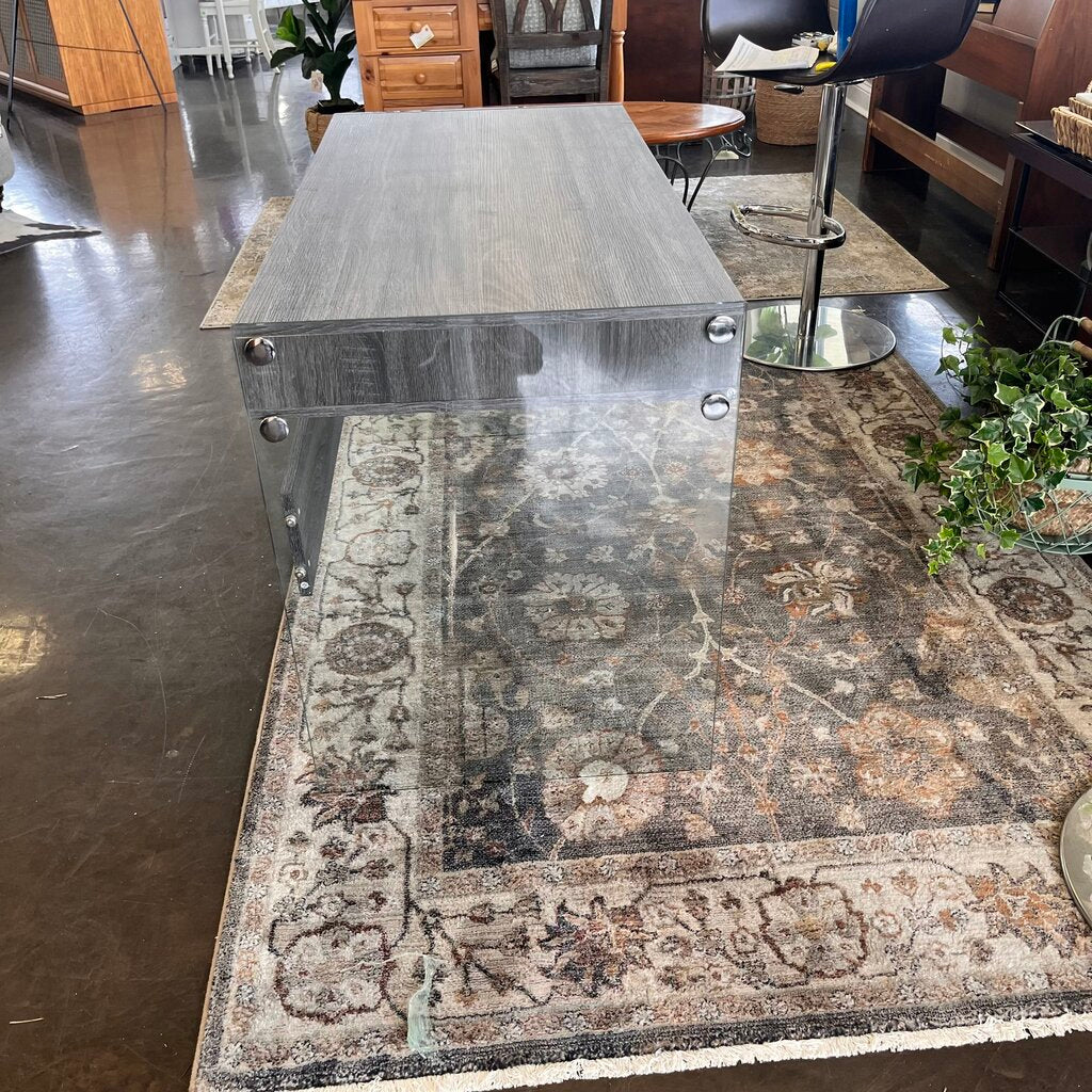 Orig Price $236 - Wood & Glass Desk