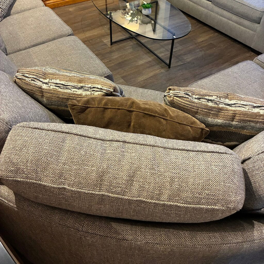 Orig. Price $11,175 - Camden Sectional w/ 6 Accent Pillows