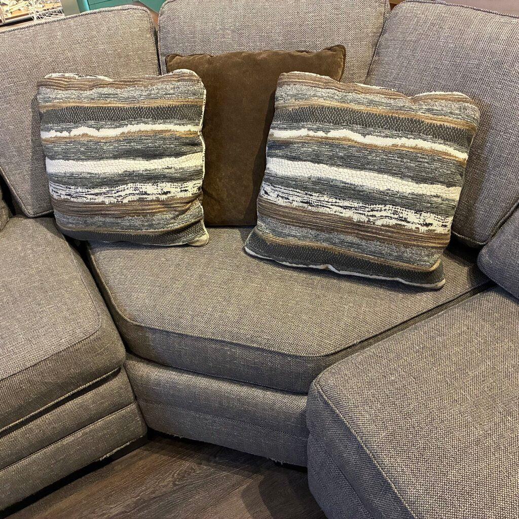 Orig. Price $11,175 - Camden Sectional w/ 6 Accent Pillows