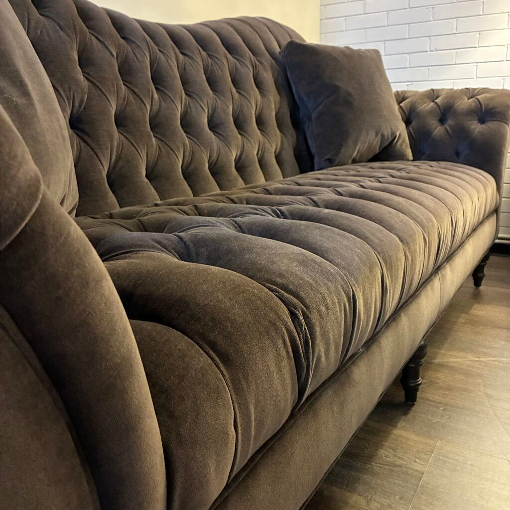 Orig. Price $4,990 - Arabella Club Sofa w/ 2 Accent Pillows