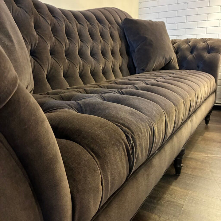 Orig. Price $4,990 - Arabella Club Sofa w/ 2 Accent Pillows