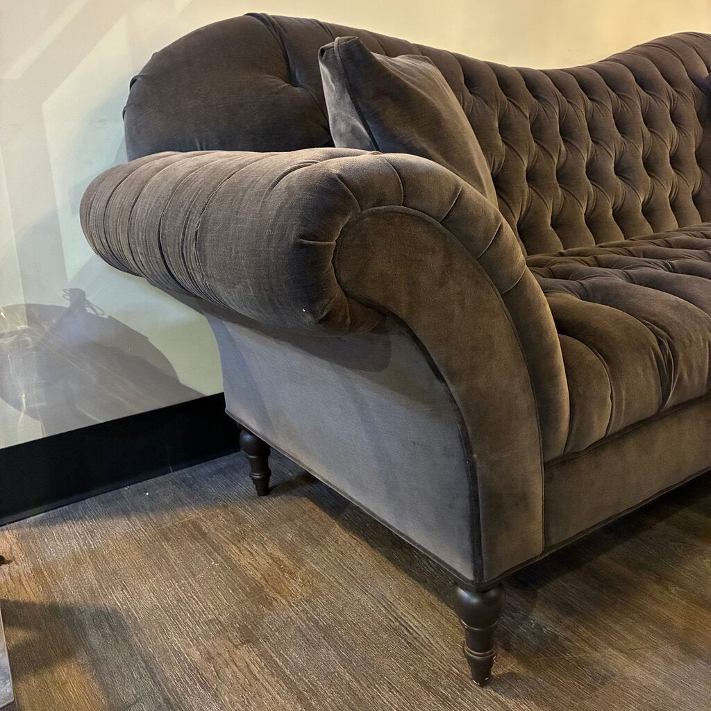 Orig. Price $4,990 - Arabella Club Sofa w/ 2 Accent Pillows