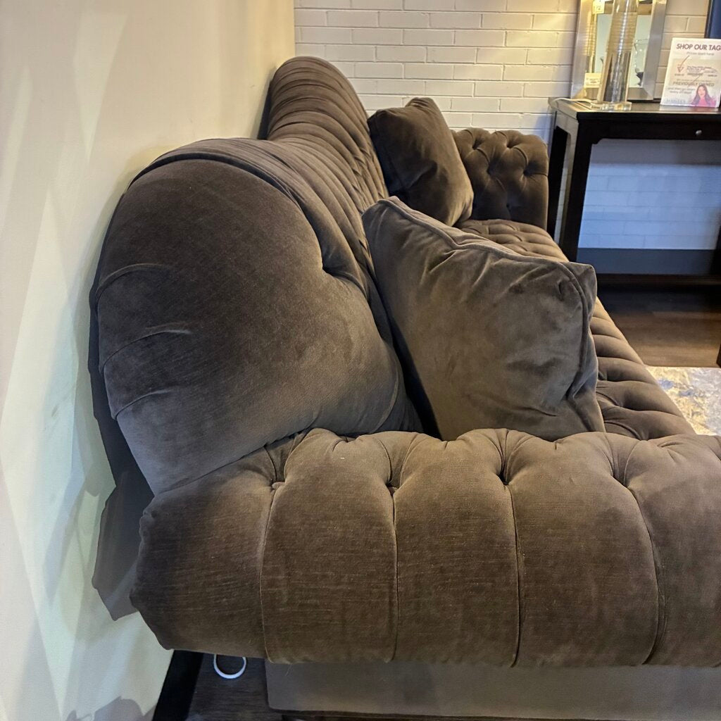 Orig. Price $4,990 - Arabella Club Sofa w/ 2 Accent Pillows