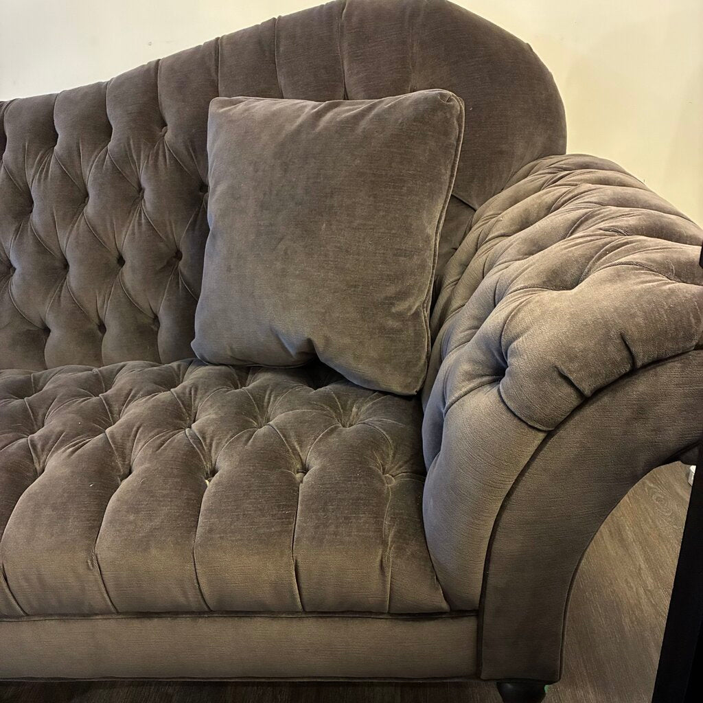 Orig. Price $4,990 - Arabella Club Sofa w/ 2 Accent Pillows