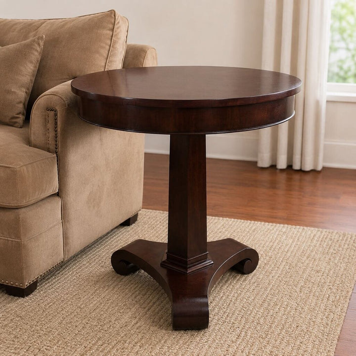 Empire-style Round Accent Table