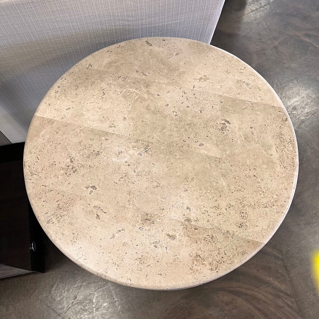 Orig Price $470 - End Table w/ Stone Top