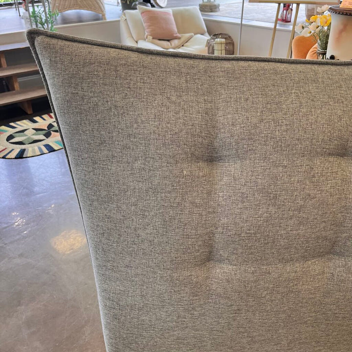 Orig Price $850 - King Upholstered Wingback Bed