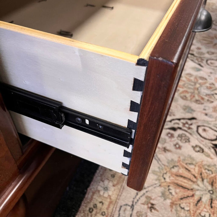 Orig Price $1800 - Queen Sleigh Bed w/ Storage