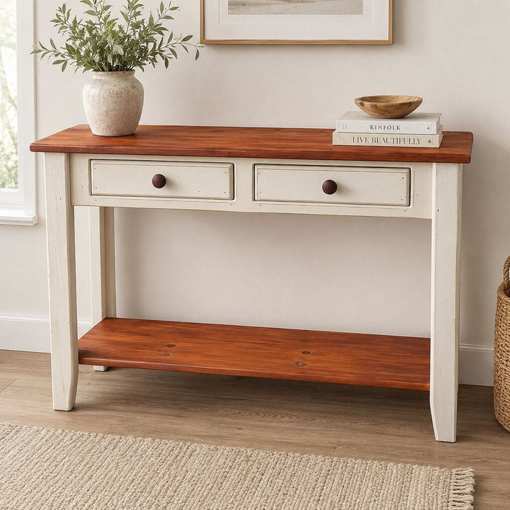 Two-Tone Console Table