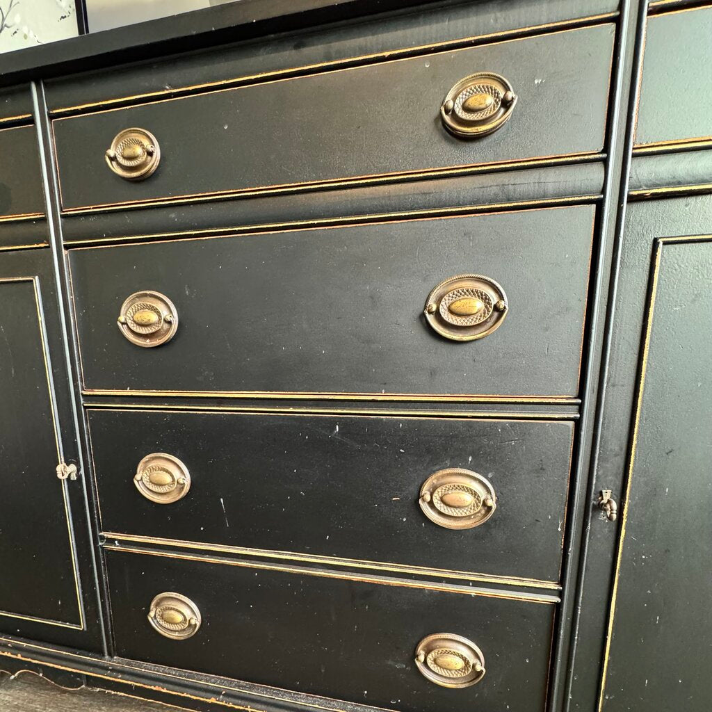 Orig. Price $600 - Refinished Antique Buffet Cabinet