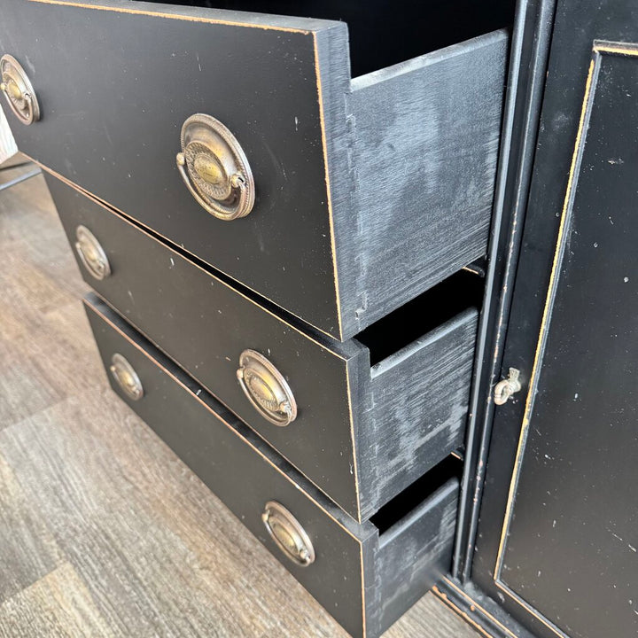 Orig. Price $600 - Refinished Antique Buffet Cabinet