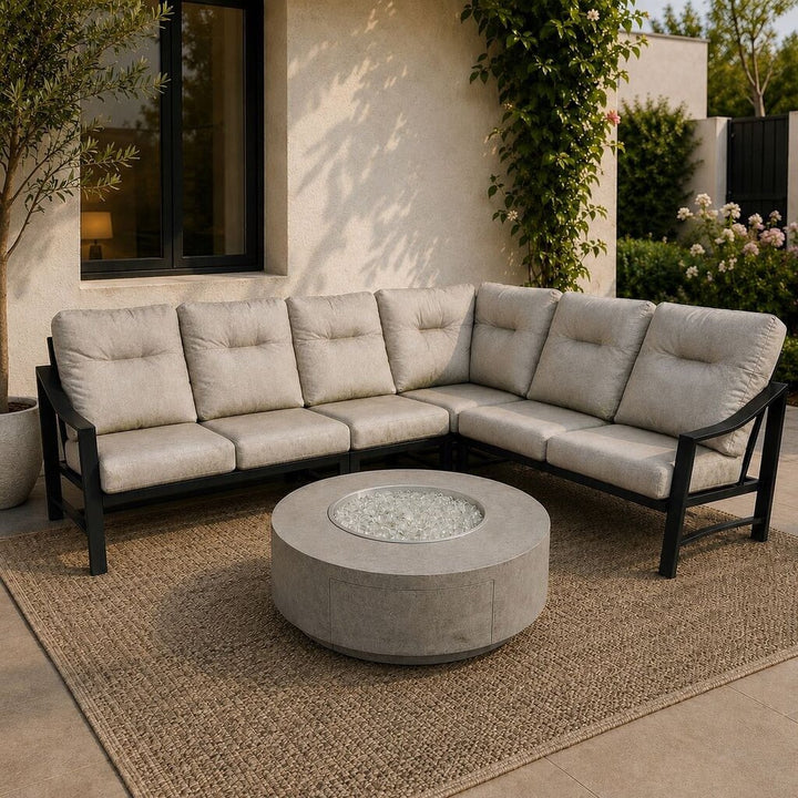Orig. Price $8,000 - Kenzo Cushion Outdoor Sectional Set