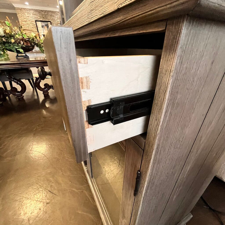 Orig Price $2200 - Back Bar Hutch w/ Wine Fridge