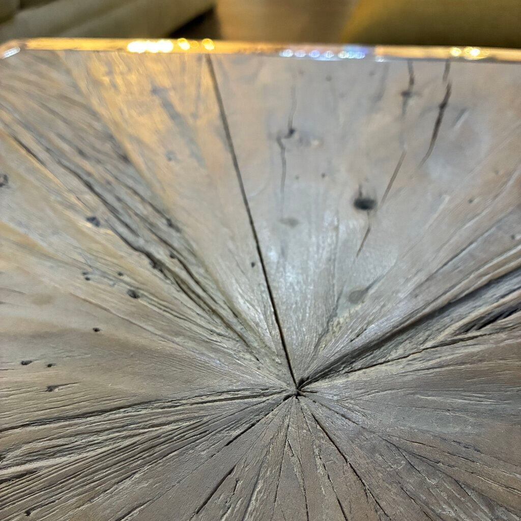 Reclaimed Wood End Table