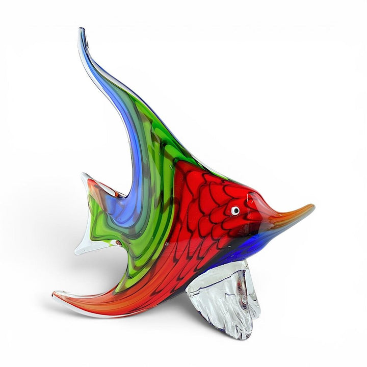 Murano-style Angel Fish Sculpture