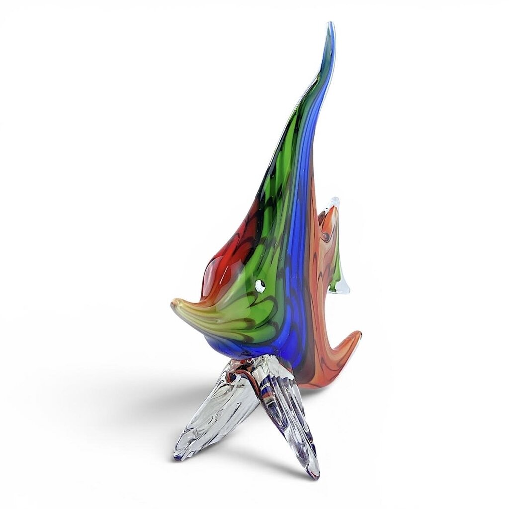 Murano-style Angel Fish Sculpture