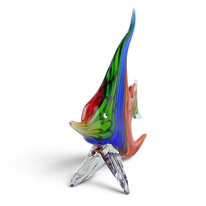Murano-style Angel Fish Sculpture