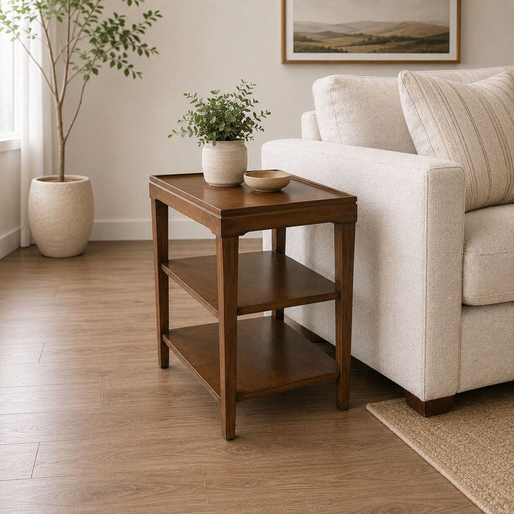 End Table w/ Shelving