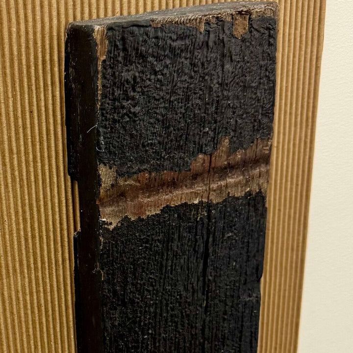 Orig. Price $650 - Salvaged Chicago Water Tower Wood Abstract Canvas
