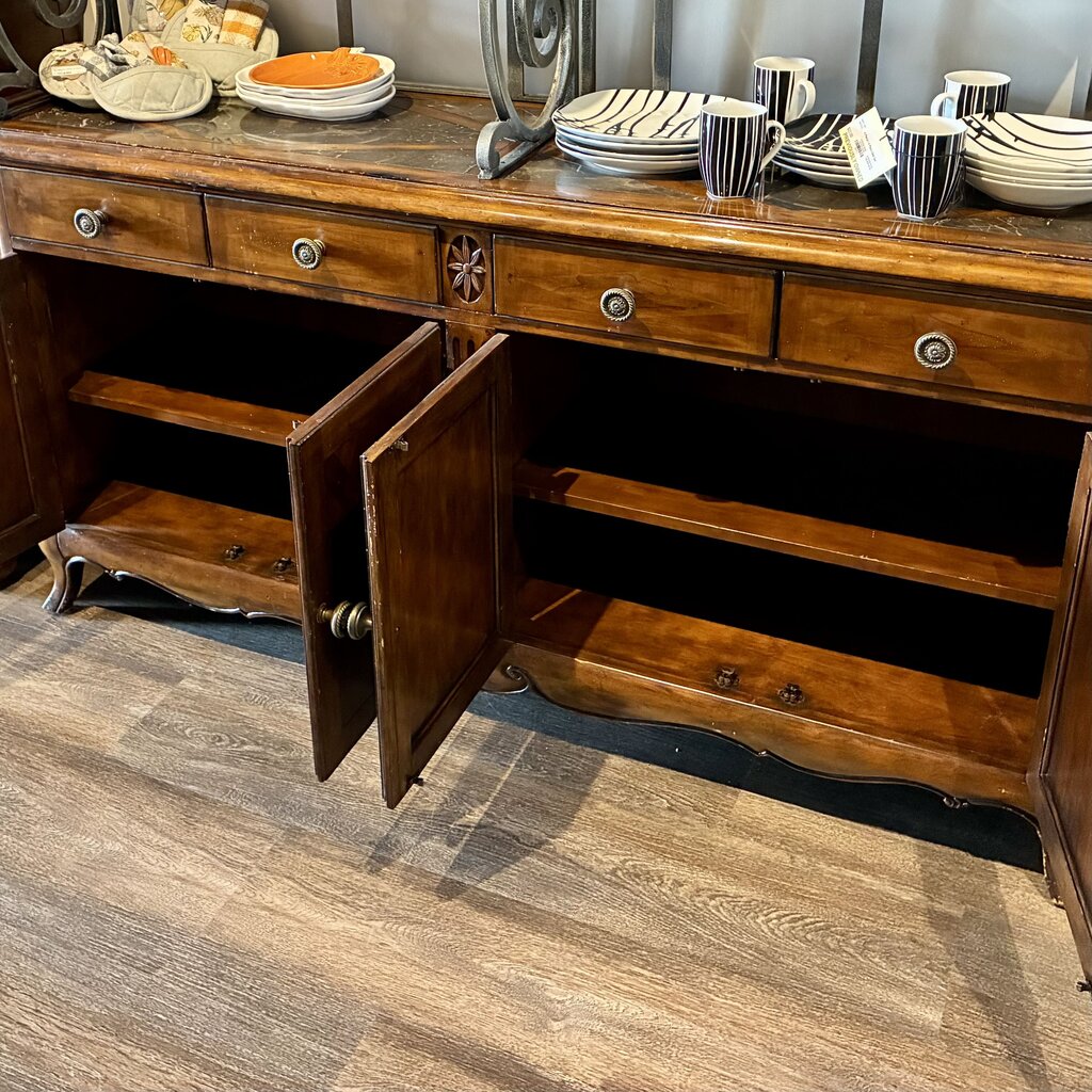 Wrought Iron & Wood Baker's Rack