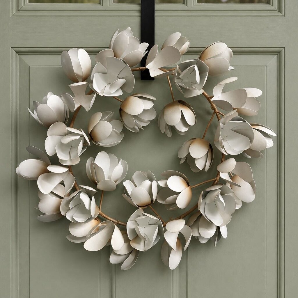 Metal Floral Wreath