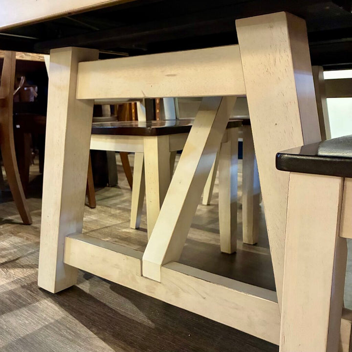 Orig. Price $1500 - Modern Farmhouse Dining Table with Bench and 2 Chairs