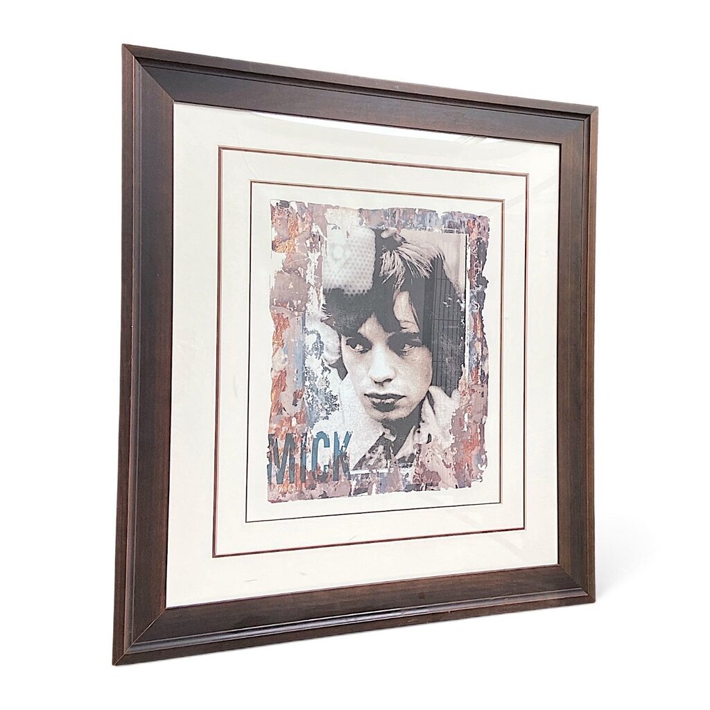 Orig. Price $299 - Framed Mick Jagger Print