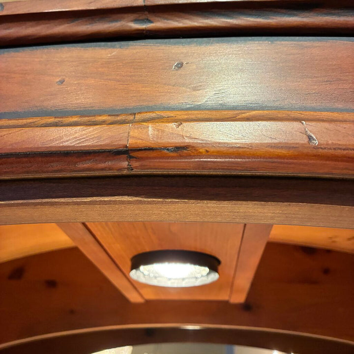 Arched China Cabinet w/ Working Adjustable Light