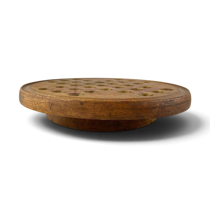 Antique Wooden Marble Chinese Checker Set