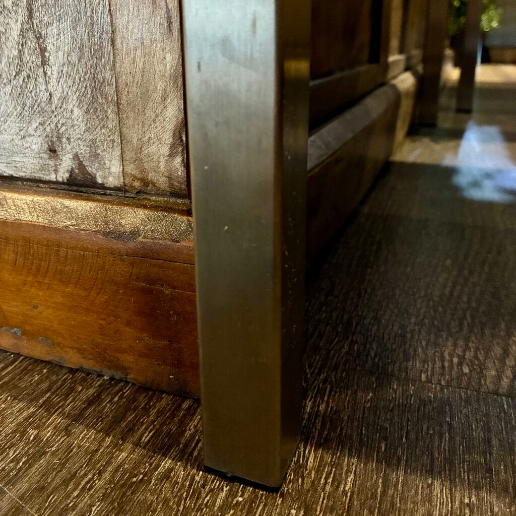 Orig. Price $709 - Outdoor Quartz Top Parsons Table